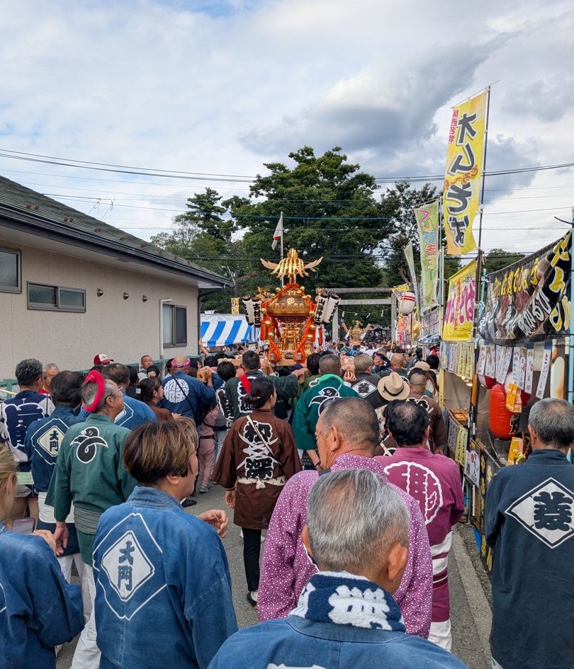 町の小さなお祭り